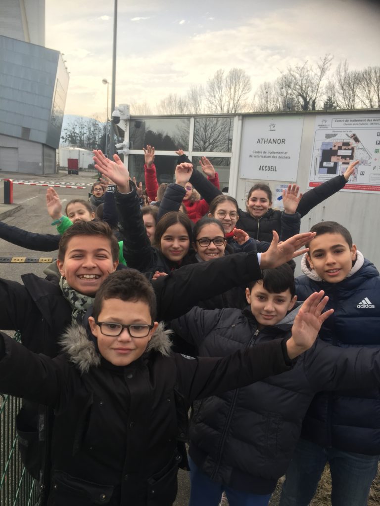 Société de tri d’Athanor à La Tronche, suite des visites des classes de 6e