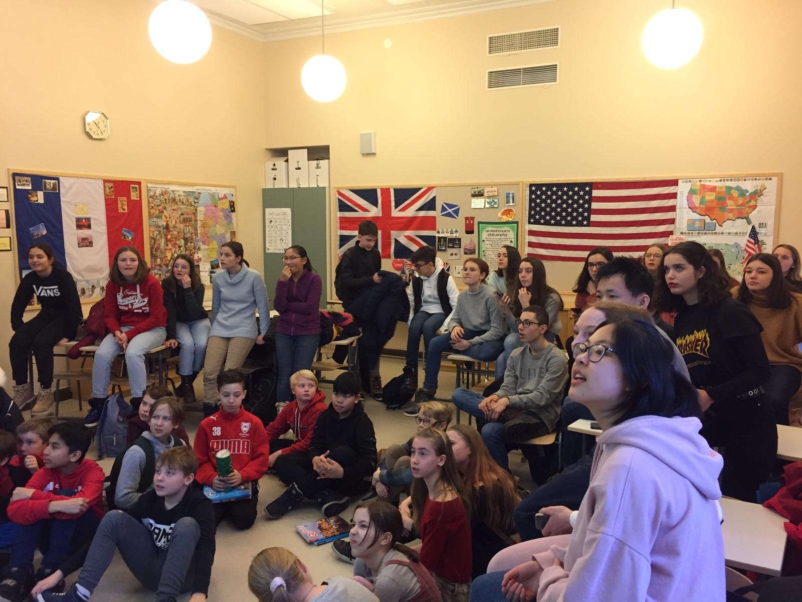 8 Les élèves dans en cours de français en Finlande