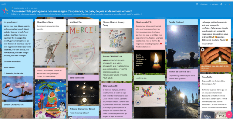 Venez découvrir les beaux messages de nos chers élèves, parents, professeurs et personnels du collège La Salle-l’Aigle Grenoble. Nous remercions chaleureusement toutes ces personnes pour leur participation !