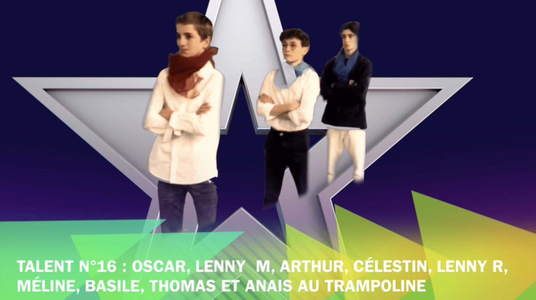 Gagnants en 3e du concours incroyable talent