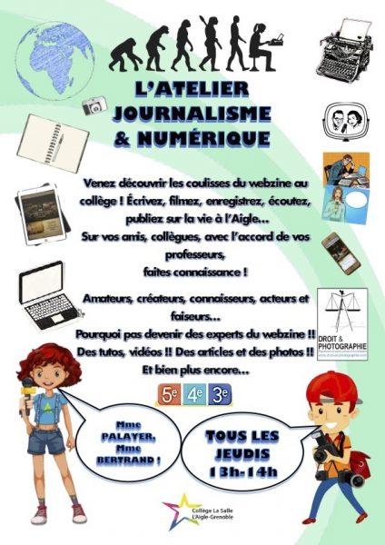 Atelier journalisme et numerique